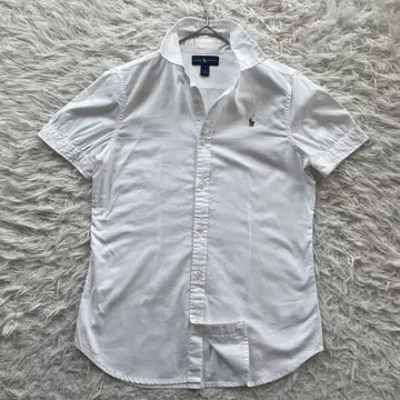 Ralph Lauren 자수 컬러 포니 반팔 셔츠 와이셔츠