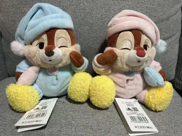 새상품 디즈니 칩과 데일 봉제인형 파자마