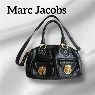 새상품급 Marc Jacobs 블랙 가죽 숄더백