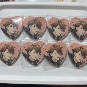 키타미 유세이 Melty Valentine 하트형 캔뱃지 8세트