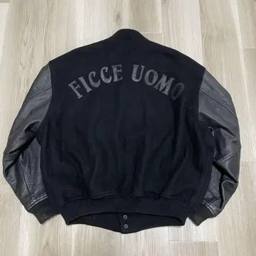 FICCE UOMO 바시티 자켓 블랙
