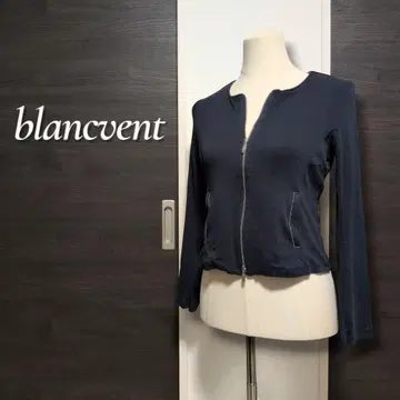 blancvent 얇은 소재 노카라 자켓 집업 스트레치