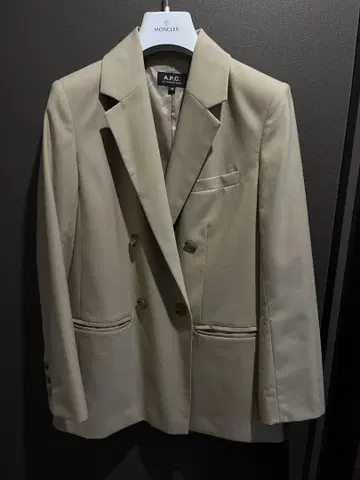 A.P.C. 베이지 더블 브레스트 자켓 34