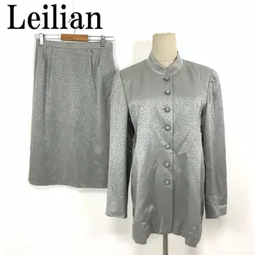 LA7622 Leilian 레리안 실크 스커트 셋업 그레이 L