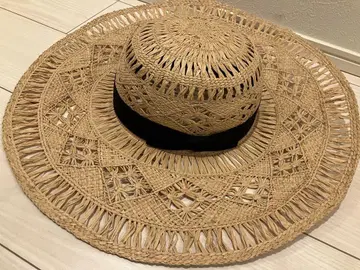 카시라 CA4LA RAFFIA HAT 스트로 햇 밀짚