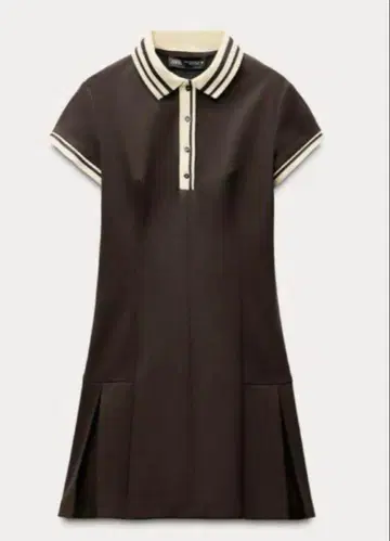 ZARA 대비 리브 플리츠 원피스