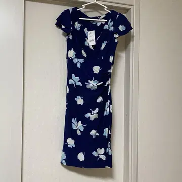 LAUREN RALPH LAUREN 드레스 원피스 블루 꽃무늬 새상품