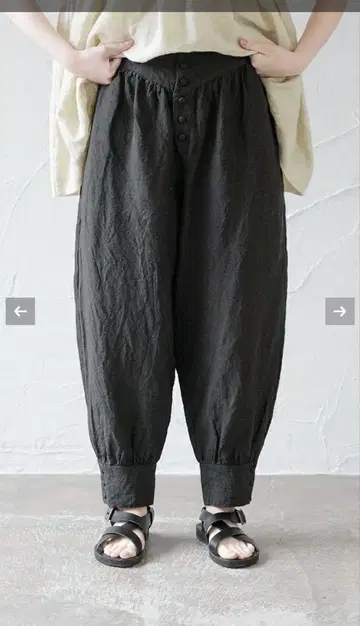 ROBE de PEAU 셋업 린넨 블랙 베스트 팬츠 정가 42900엔