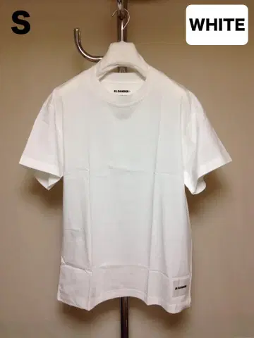 새상품 S JIL SANDER 23ss 팩 티셔츠 장미 화이트 16601
