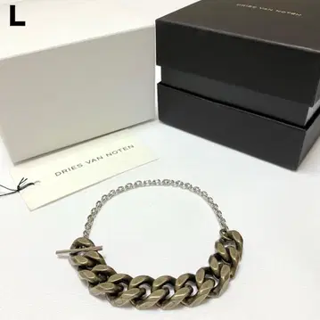 새상품 L 24aw dries van noten 체인 블레스 18057