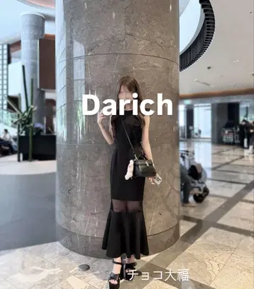 Darich 다리치 포인트 메쉬 프릴 원피스