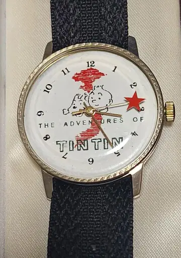 TIN TIN 수동 와인딩 손목시계 땡땡의 모험 작동 중