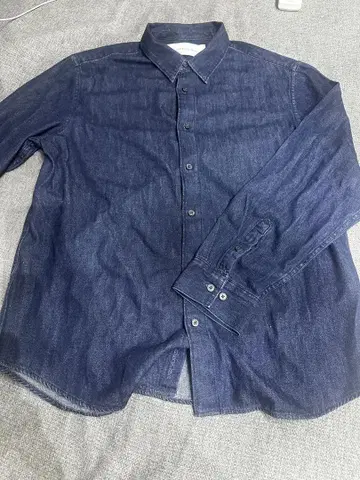 Calvin Klein Jeans 다크 블루 긴팔 셔츠 L