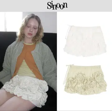 [한정 가격] [Sinoon] Rose Frill Mini Skirt