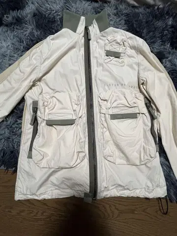 G-Star RAW 나일론 재킷 화이트