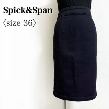 Spick & Span 일본제 백 ZIP 펜슬 스커트 블랙 36