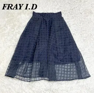 [새상품급] FRAY I.D 플레어 스커트 0 네이비