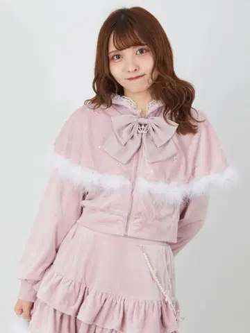 Ank Rouge 케이프 토끼 푹신푹신 후드티