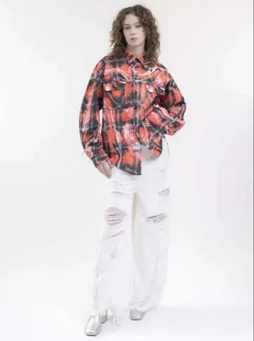 doublet MIRAGE PRINTED CHECKED SHIRT