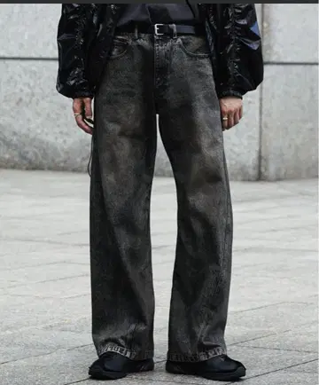[ WYM LIDNM ] VINTAGE WASHED CURVED 데님