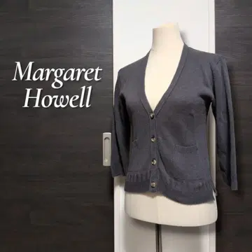 MARGARET HOWELL 린넨 블렌드 코튼 가디건 사이즈 2