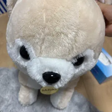 GASUKI 크림색 강아지 봉제 인형
