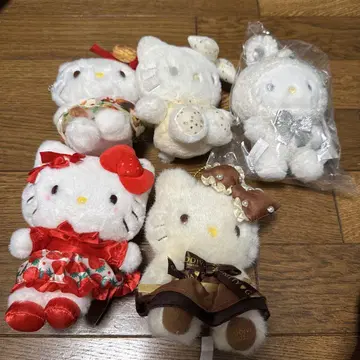 헬로키티 마스코트 홀더 참 키링 봉제 인형