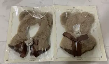 쓰리코인즈 곰 봉제 인형 아웃핏