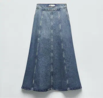 ZARA ZW 데님 롱 스커트