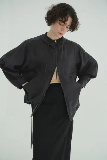 CLANE SHEER AIRY ZIP HOODIE