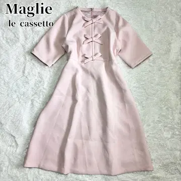 Maglie le cassetto 튈 리본 클래시컬 원피스