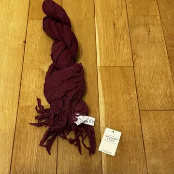Abercrombie & Fitch 실크 50% 버건디 스톨