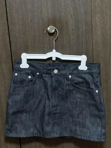Maybe baby A라인 데님 미니 스커트