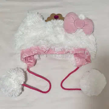 키티 푹신푹신 모자 폼폼 포함 왕관