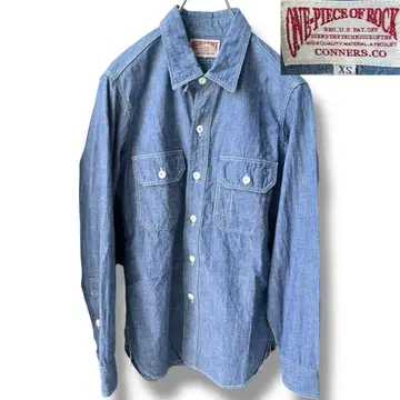 1회 착용 새상품급 원피스 오브 록 샴브레이 셔츠 size XS 일본제