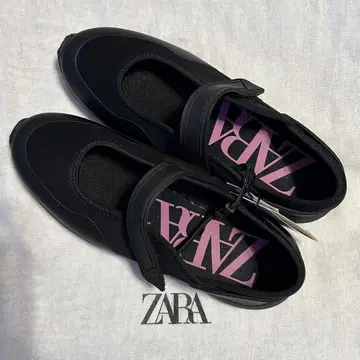 ZARA 메리 제인 스니커즈 블랙 미사용 새상품 레어템 새상품급