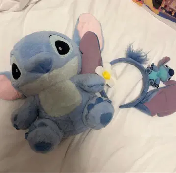 스티치 머리띠 + 인형