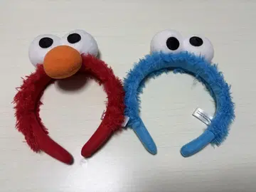 엘모 쿠키 몬스터 머리띠 2개 세트