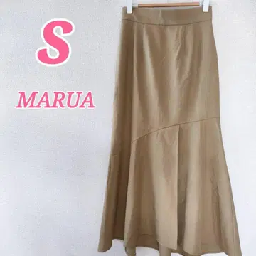MURUA 베이지 플레어 스커트 S 사이즈 아시메 롱 플레어 스커트