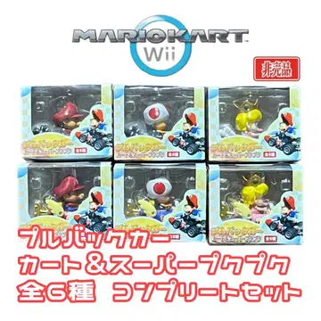 마리오 카트 Wii 풀백카 카트 & 슈퍼 푸쿠푸쿠 전6종 컴프 세트