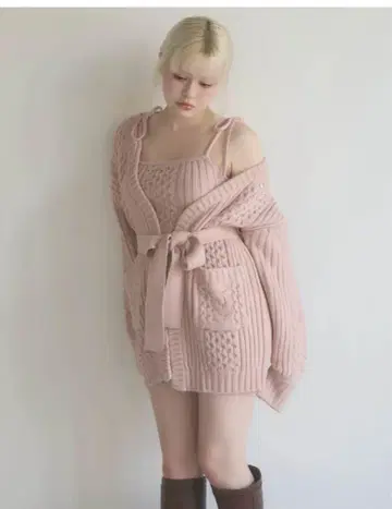 앤드마리 니트 가디건 아우터