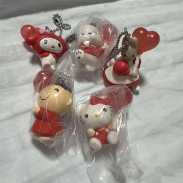 산리오 캐릭터즈 컬러 컬렉션 참 레드 총 5종 세트