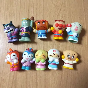 축제 타이코맨 불꽃맨 호빵맨 손가락 인형 소프트 비닐 10종류