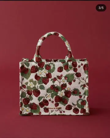 maison de fleur 이치고 패턴 고블랑 스퀘어 토트백