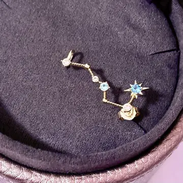 스타 주얼리 CONSTELLATION K10 골드 귀걸이 이어커프