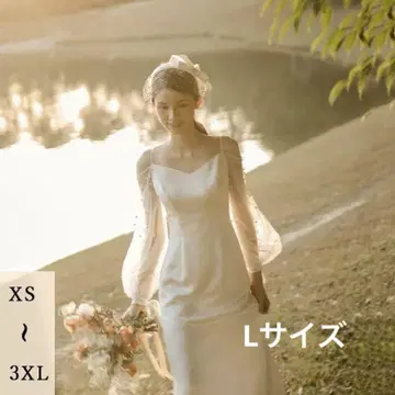 오프숄더 웨딩 드레스 L 사이즈
