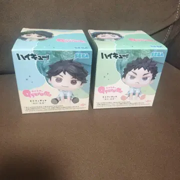 하이큐!! 큐룽하게 쳐다보는 포즈 오이카와, 이와이즈미 2체 세트