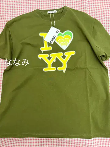 Open YY I YY T셔츠 올리브 그린