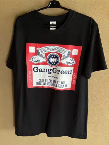GANG GREEN T셔츠 새상품 사이즈 M 하드코어 펑크