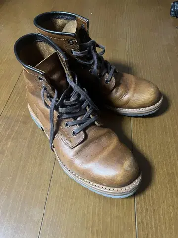 Hawkins 브라운 가죽 부츠 아메카지